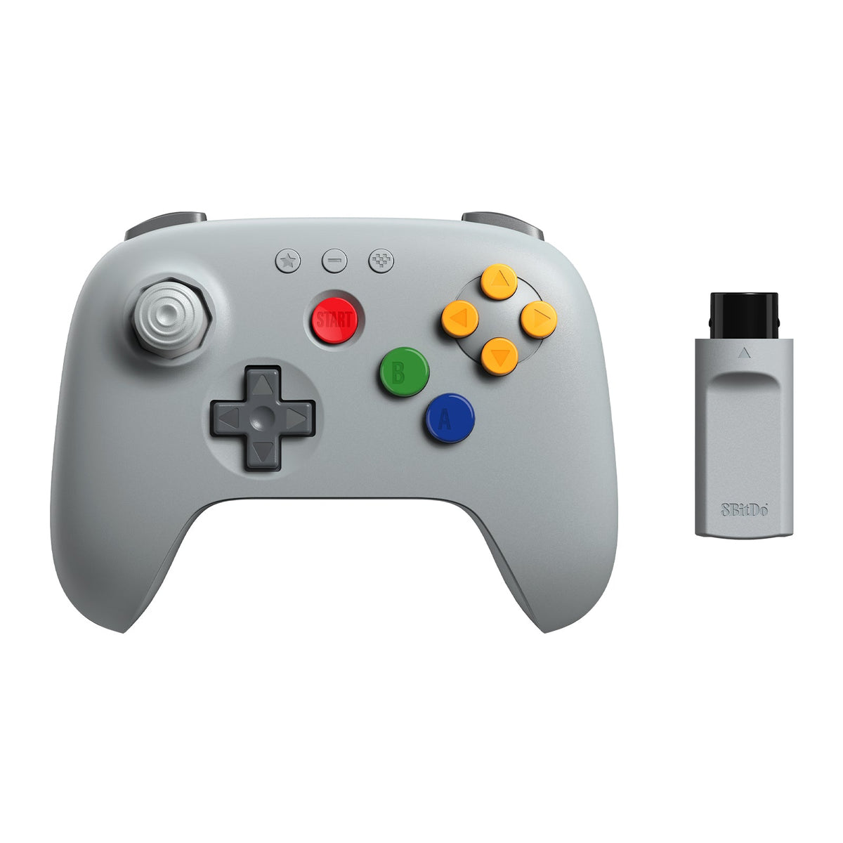 8BitDo 64 2.4G Wireless Controller - Classic Grey